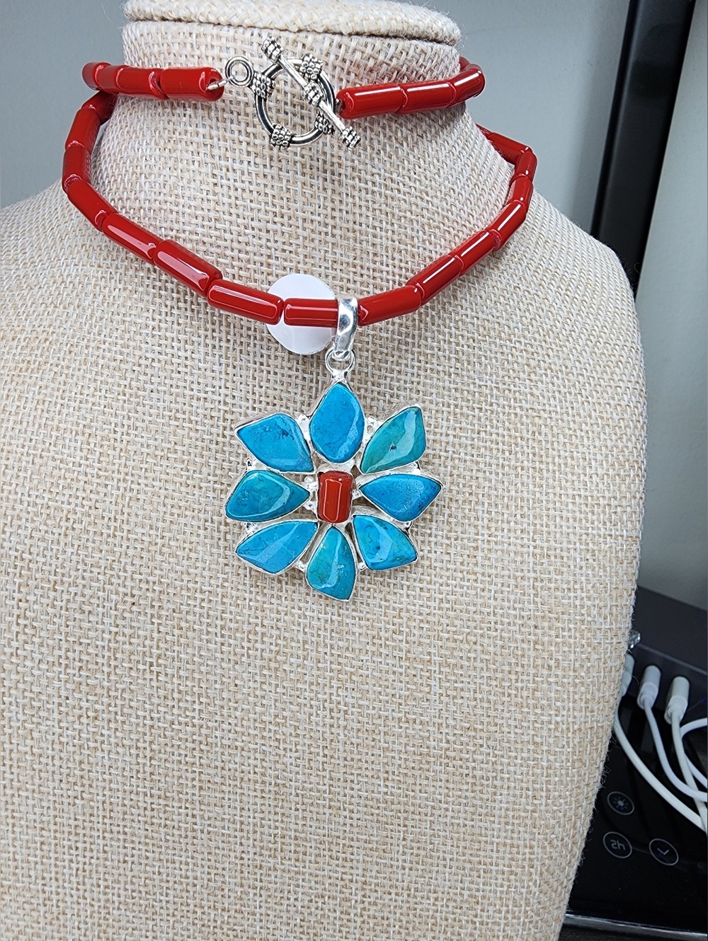 Turquoise Flower Set - Picture 5 of 10